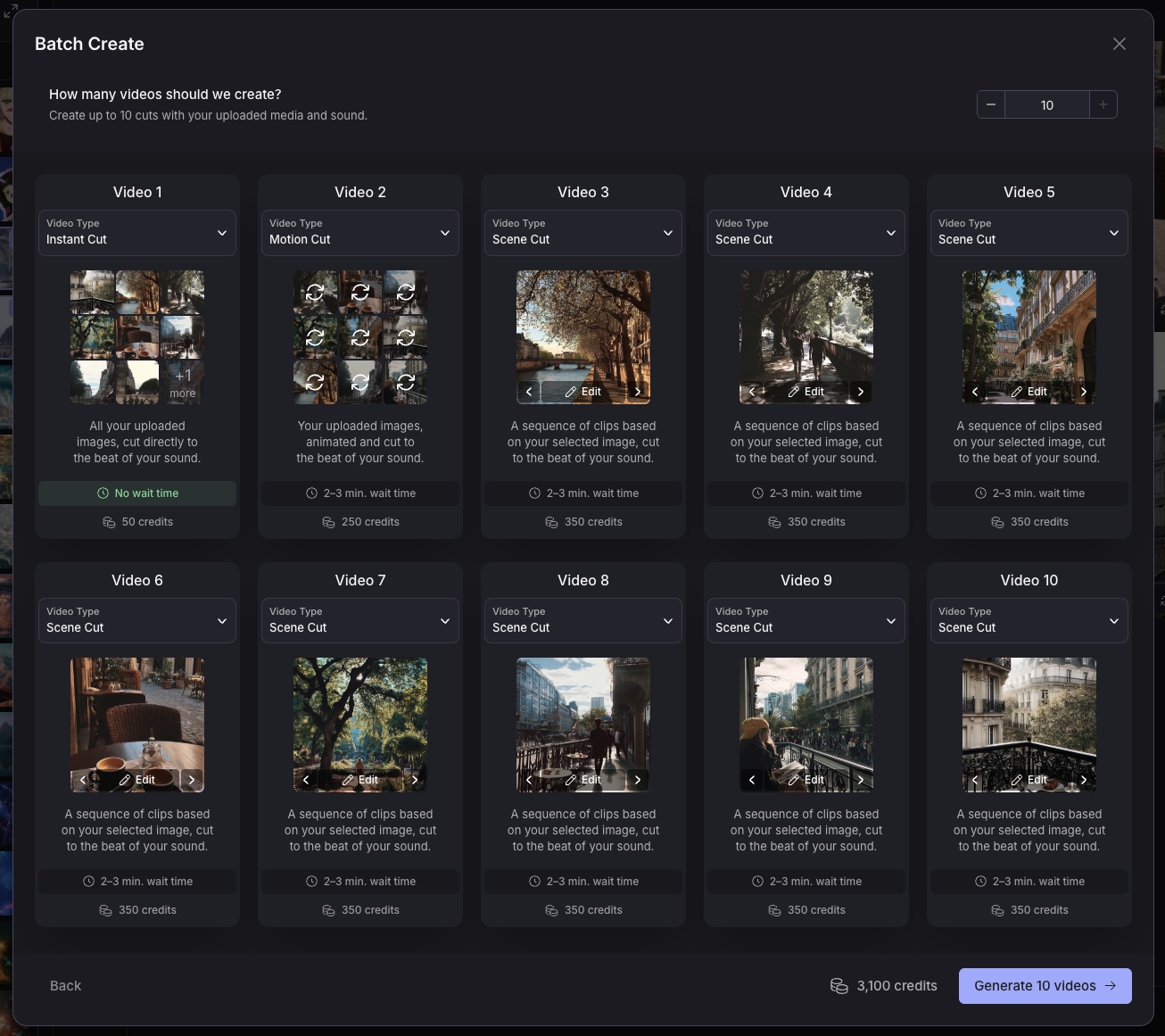 Opening the Video Editor in Kaiber Superstudio