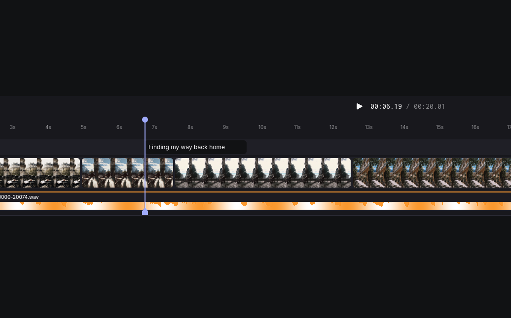 Uploading media to Kaiber Editor